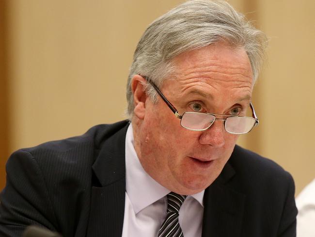 Catholic Education Commission Victoria, Executive Director Stephen Elder appearing at a hearing into the Australian Education Amendment Bill 2017, at Parliament House in Canberra. Picture Kym Smith