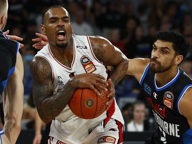 Xavier Rathan-Mayes had his way with Melbourne United last season. Picture: Getty Images