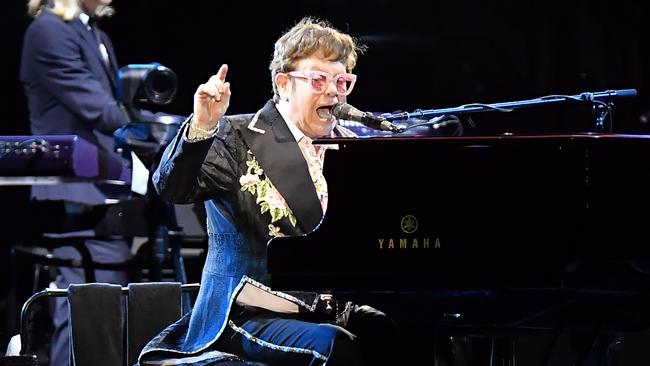 Elton John in Brisbane. Picture: Patrick Woods
