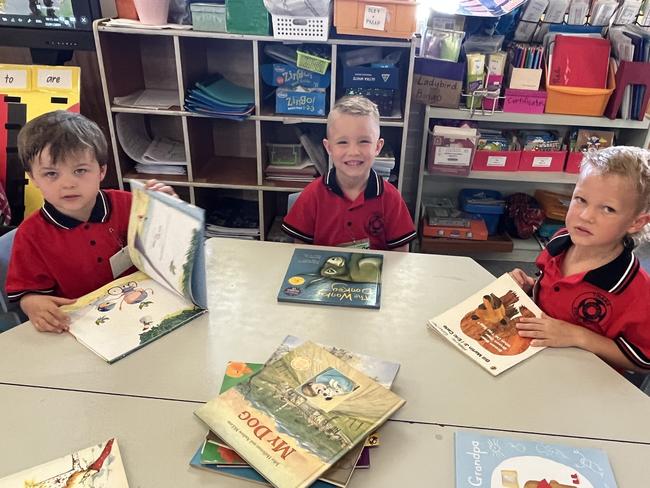 Students at Tinana State School for their first day of Prep.