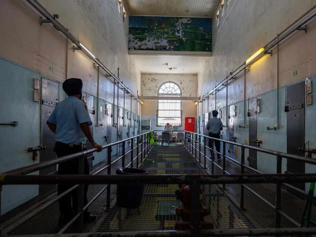 The historic timer gallows, at the end of a wing, at Long Bay Prison. Picture: Justin Lloyd.