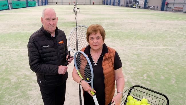 Retiring owners David and Kathy Hicks at the centre. Picture: Mark Wilson