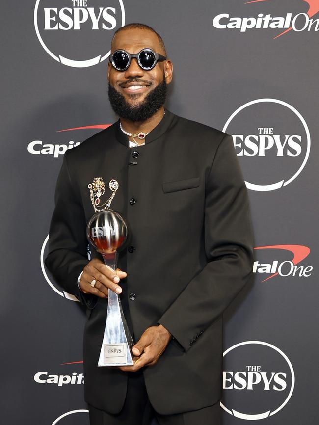 LeBron James won Best Record-Breaking Performance at the Espys. Photo by Frazer Harrison/Getty Images