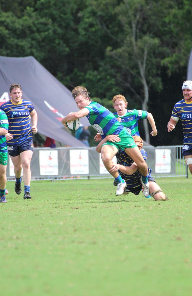 Joe Doljanin. Colts 1 club rugby action between Easts and GPS. Saturday April 6, 2024.