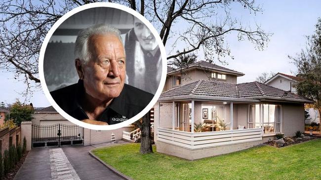 6 Hawdon St, Eaglemont, previously home to Collingwood 1958 Premiership player Murray Weideman, has hit the market. Inset picture: Alex Coppel
