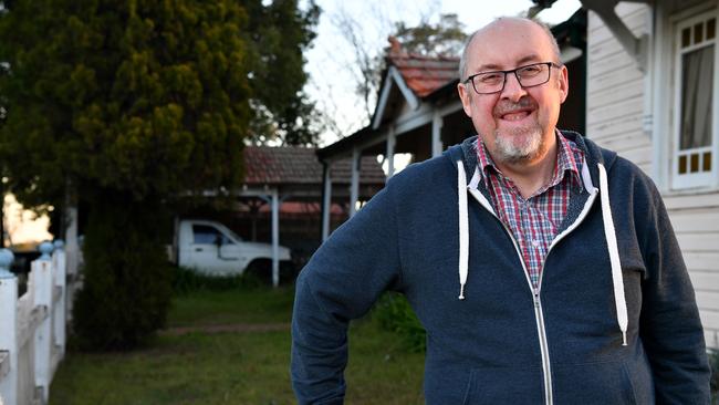 Thornleigh Heritage Hospital House member Christopher Russell outside 22 Bellevue Street in Thornleigh. Pic: AAP Image/Joel Carrett