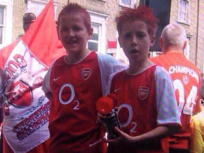 Harry Kane (L) played for Arsenal as a kid but was released for being too chubby.