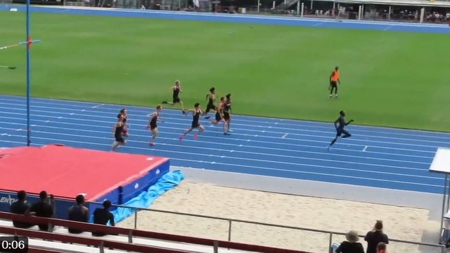 Gout Gout destroyed the 100m field. Photo: Twitter