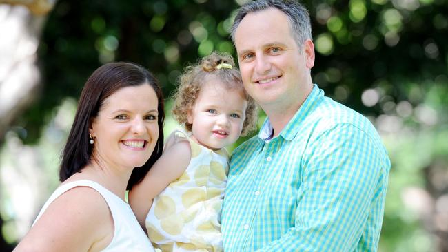 The Starlight Foundation helped Hayley and Clinton Hosking with their daughter Audrey when she had complications after being born with a duplex kidney. PICTURE: Elise Derwin