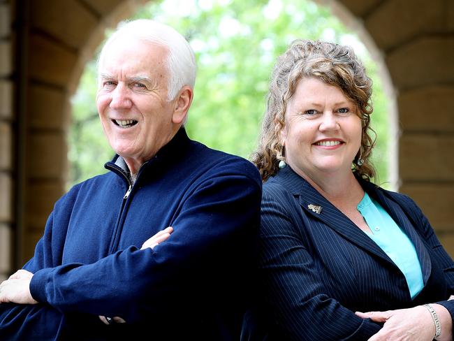 Alderman Damon Thomas and Lord Mayor Anna Reynolds. Picture: SAM ROSEWARNE