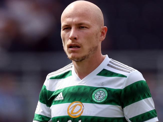 KILMARNOCK, SCOTLAND - AUGUST 14: Aaron Mooy of Celtic is seen during the Cinch Scottish Premiership match between Kilmarnock FC and Celtic FC at  on August 14, 2022 in Kilmarnock, Scotland. (Photo by Ian MacNicol/Getty Images)