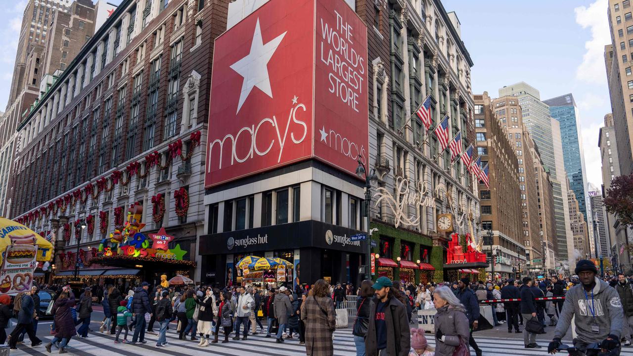 The incident happened outside Macy's Herald Square flagship store in New York City. (Photo by David Dee Delgado / GETTY IMAGES NORTH AMERICA / Getty Images via AFP)