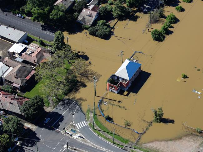 An Aerial view of the central township in Windsor. Picture: NCA NewsWire / Gaye Gerard