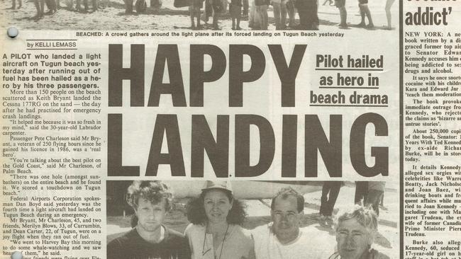 Gold Coast History 130: Gold Coast Bulletin 1992, September 28. Front page.