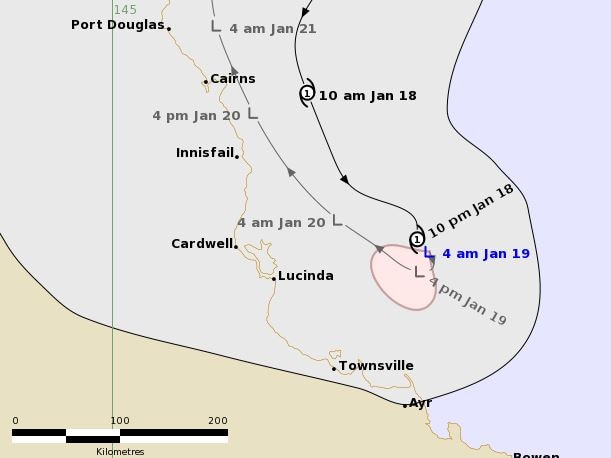 Ex-Tropical Cyclone Kimi has weakened into a tropical low.