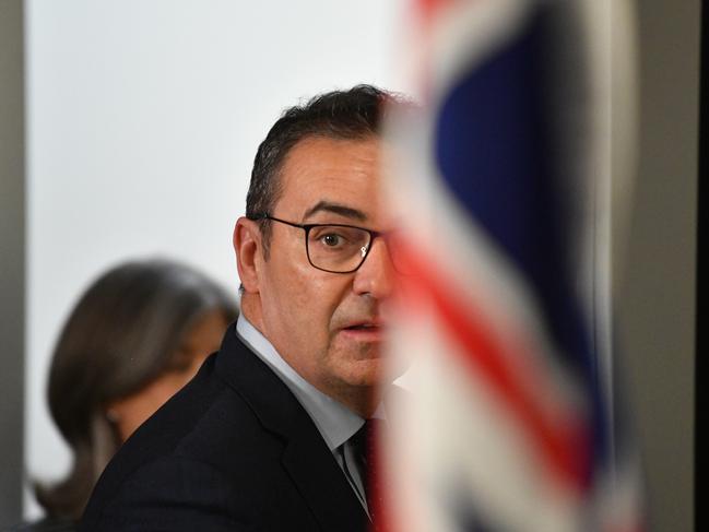 South Australian Premier Steven Marshall on Tuesday. Picture: David Mariuz/ AAP