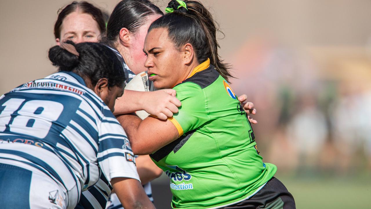 Briannon Ross as the Palmerston Raiders take on the Darwin Brothers in the NRL NT semi final. Picture: Pema Tamang Pakhrin