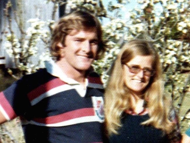 Chris Dawson with his wife Lynette, who vanished in 1982.