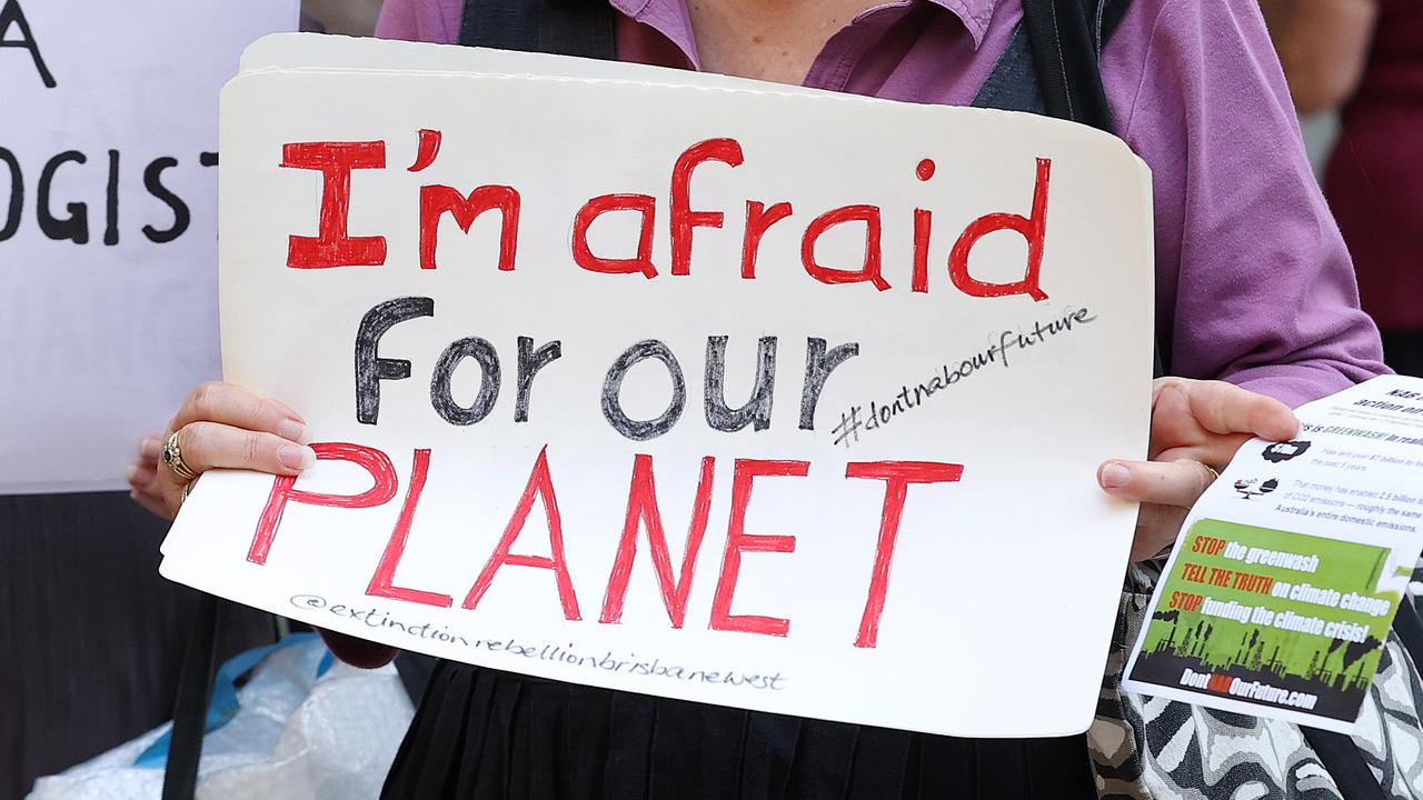 A Exctinction Rebellion protest in Brisbane’s CBD. File picture: Liam Kidston