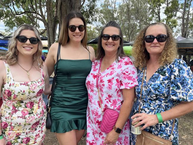 Jo, Tracey, Mollie and Breanna at the Torbanlea Picnic Races.