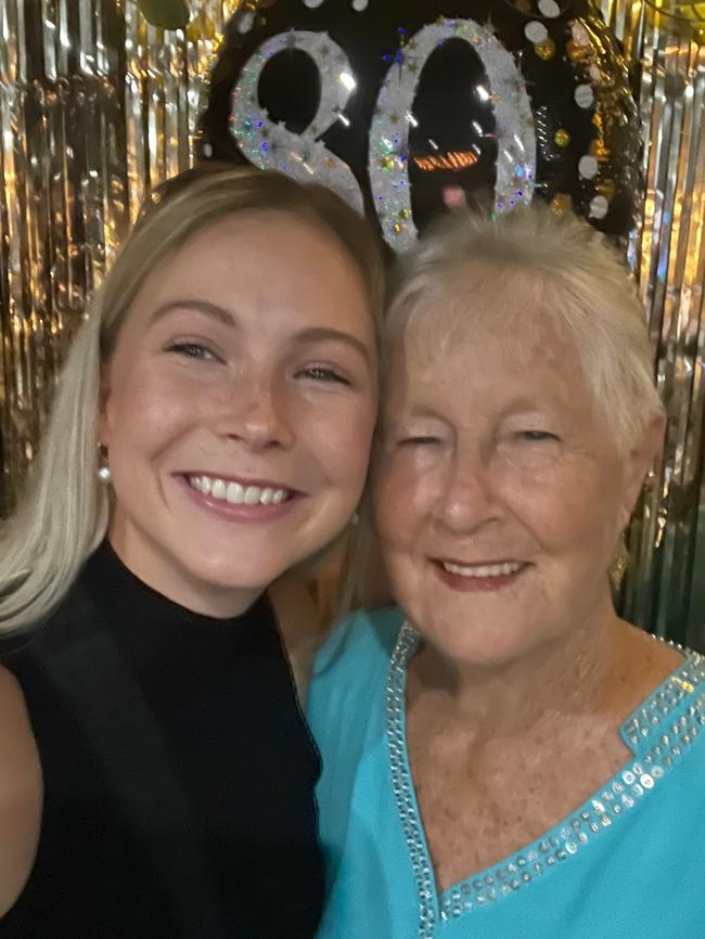 Layne Morgan and her grand mother. Picture: Supplied.