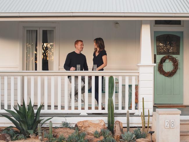 Noble Architecture Director Katherine Burdett and partner Paul Noble at her Scone renovation home. Picture: Atelier Photography