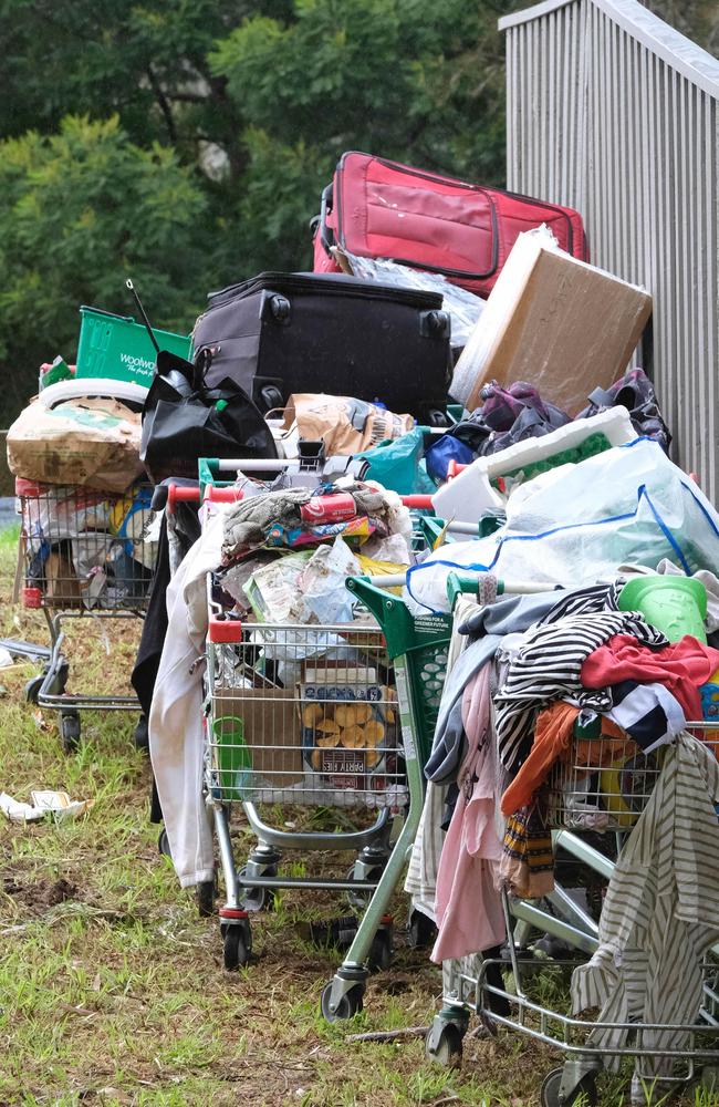 Rubbish dumped on Baxter Rd in North Geelong. Picture: Mark Wilson