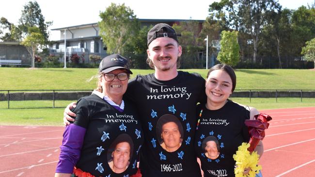 Jeffrey Samels, Tina Schubert and Shianna Viglione at the Sunshine Coast Relay for Life 2022.