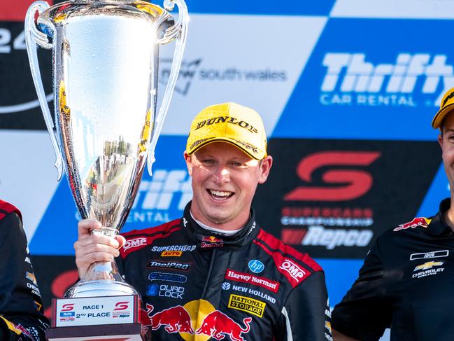 BATHURST, AUSTRALIA - FEBRUARY 24: Will Brown driver of the #87 Red Bull Ampol Racing Chevrolet Camaro ZL1 during race 1 of the Bathurst 500, part of the 2024 Supercars Championship Series at Mount Panorama, on February 24, 2024 in Bathurst, Australia. (Photo by Daniel Kalisz/Getty Images)