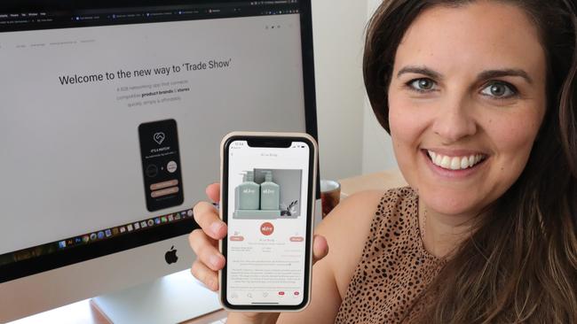 Indirectory founder Emma Patterson has launched a “low risk” solution to trade shows. Picture: Glenn Hampson