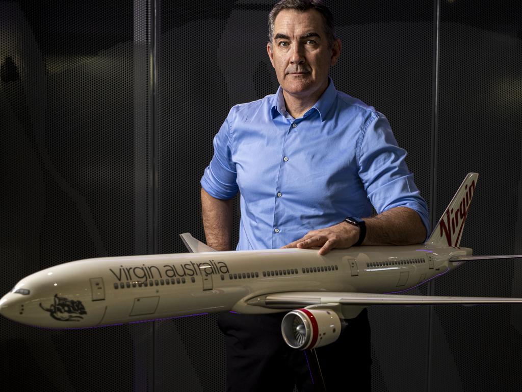 Virgin CEO Paul Scurrah is confident that going into voluntary administration will put the company in a stronger position. Picture: Glenn Hunt / The Australian