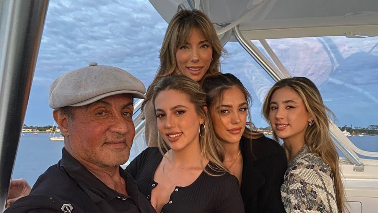 Stallone, wife Jennifer and their children. Picture: Instagram