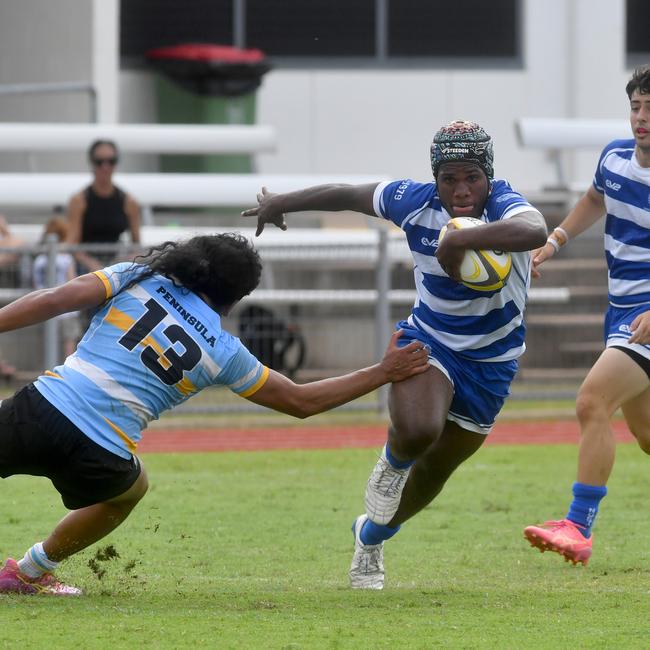 Troy Waike. QLD Rugby Union State Championships (17-18 years boys) at the Townsville Sports Precinct. Friday May 23. Northern against Peninsular. Picture: Evan Morgan