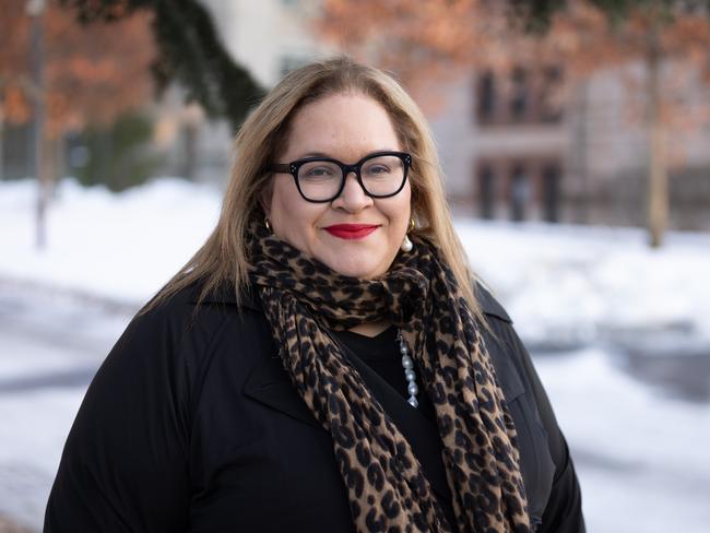 Professor Dr. Megan Davis, international indigenous rights attorney, visiting professor at Harvard Law and soon to be announced as a Companion of the Order of Australia. Photographed at Harvard Law School in Cambridge, Massachusetts, January 23, 2025. Picture: Jason Grow