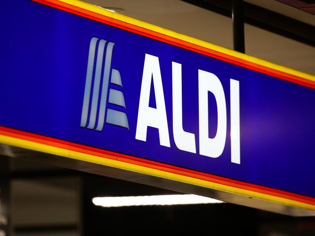 SYDNEY, AUSTRALIA - NewsWire Photos MAY 23, 2021: A general view of Aldi Supermarket signage in Surry Hills in Sydney, Australia. Picture: NCA NewsWire / Gaye Gerard