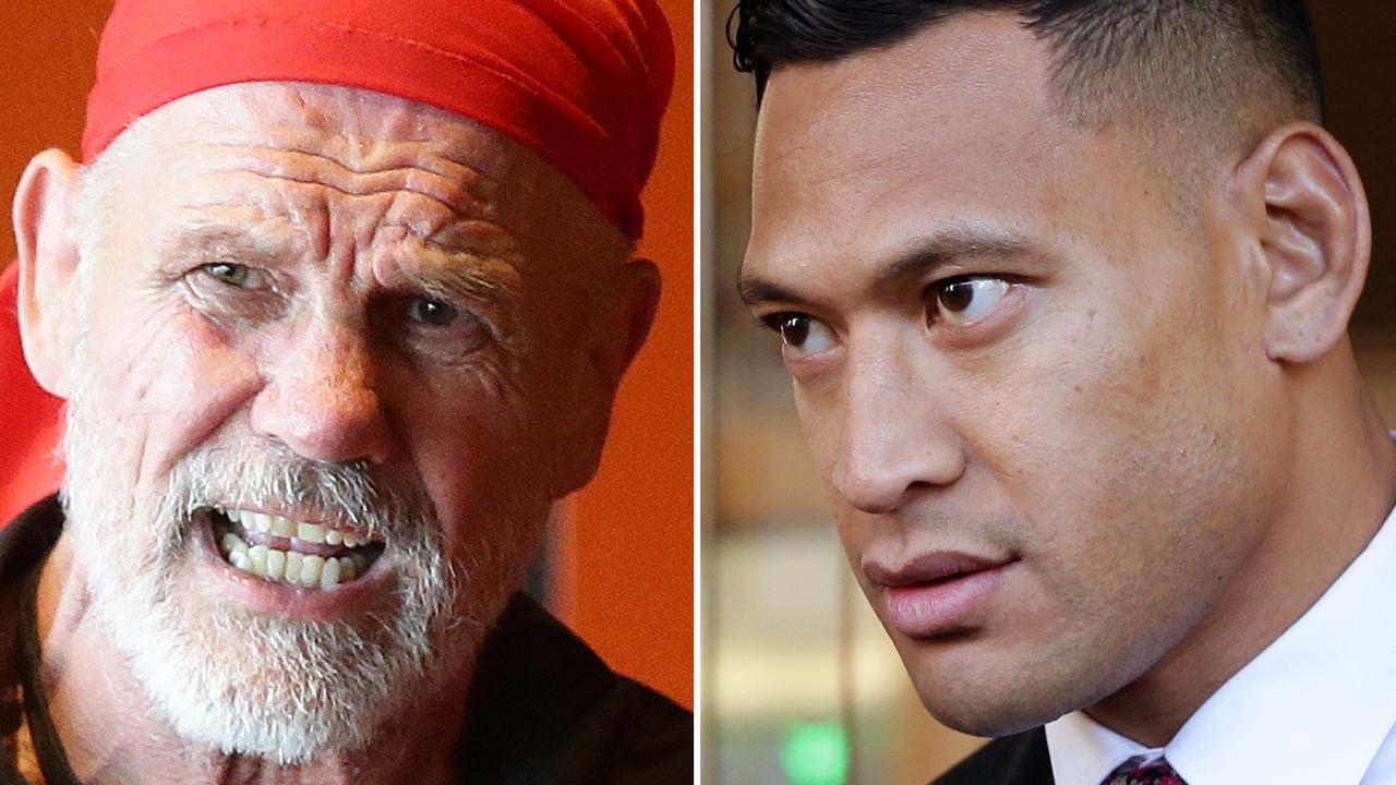 Peter FitzSimons and Israel Folau don’t see eye-to-eye.