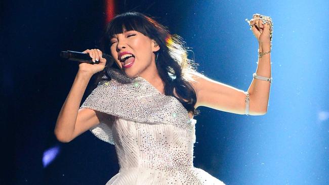 Dami Im represents Australia at the Eurovision Song Contest in Stockholm. Picture: AFP