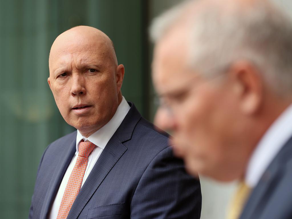 Defence Minister Peter Dutton has previously contracted Covid-19. Picture: Gary Ramage/NCA NewsWire