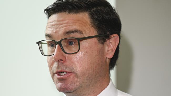 Nationals Leader David Littleproud said the Coalition would approve the mine at its current proposed site if it wins the election. Picture: NewsWire/ Martin Ollman