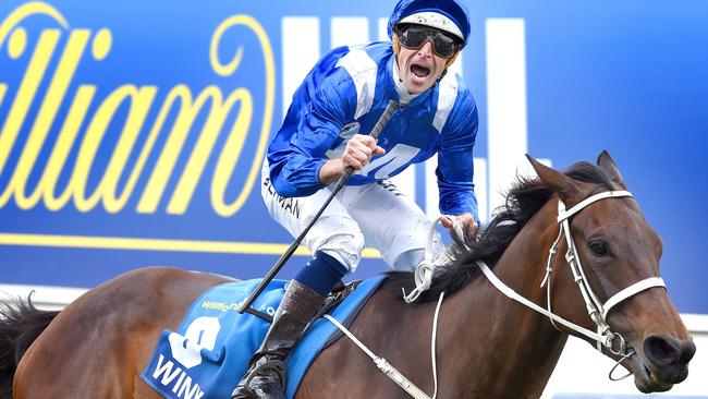 Winx is aiming for three straight Cox Plates this Saturday. Picture: Nicole Garmston