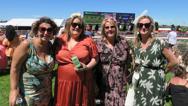 Belinda, Kate, Lisa and Lorelle together at the Cox Plate.