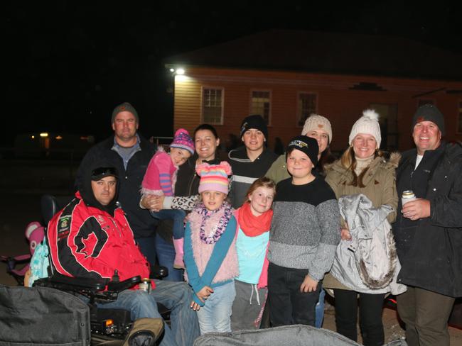 Hunter, Scorells and Darmanin families enjoy their night at the Killarney Bonfire.