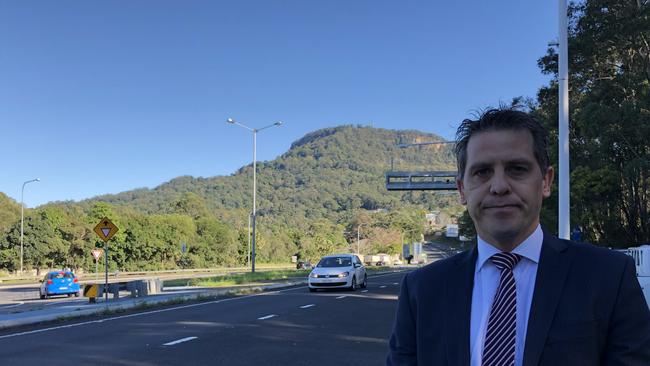 Keira MP Ryan Park says the Mt Ousley interchange is dangerous. Picture: Madeline Crittenden