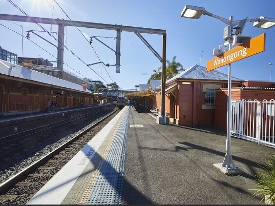 Wollongong train station in NSW