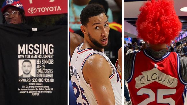 Fans have shown how they really feel about the Simmons saga. Photos: Twitter and Getty Images