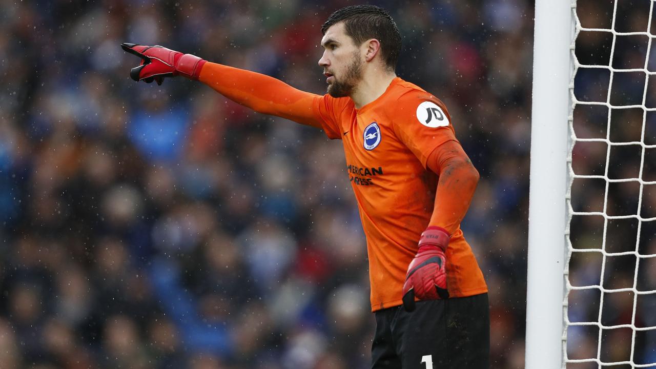 Brighton's Australian goalkeeper Mathew Ryan.