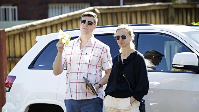 Bidders at the auction of 2 The Avenue, Petersham, NSW on Saturday. Picture: Adam Yip