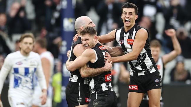 The new breed, led by Nick Daicos, has taken over at Collingwood and Adams has adapted. Picture: Michael Klein