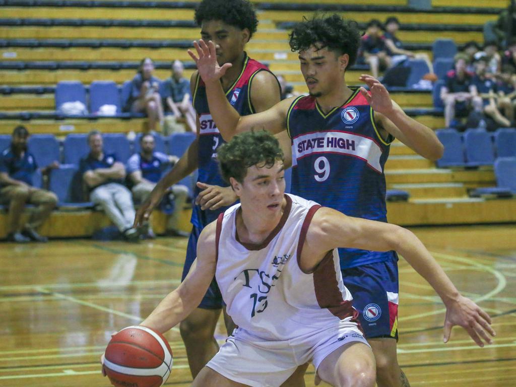 GPS basketball The Southport School v Brisbane State High School at TSS. Picture: Glenn Campbell