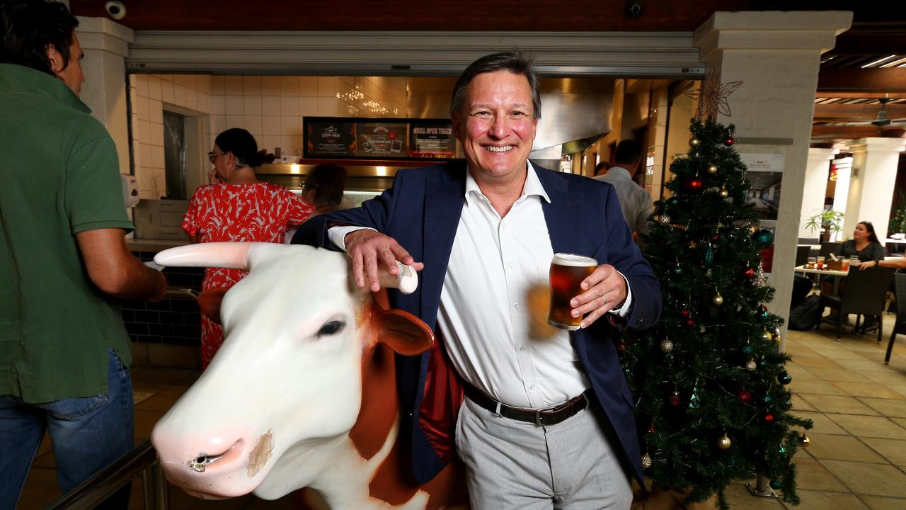 Norman Hotel licensee James Power inside the pubs renown steakhouse. Picture: David Clark